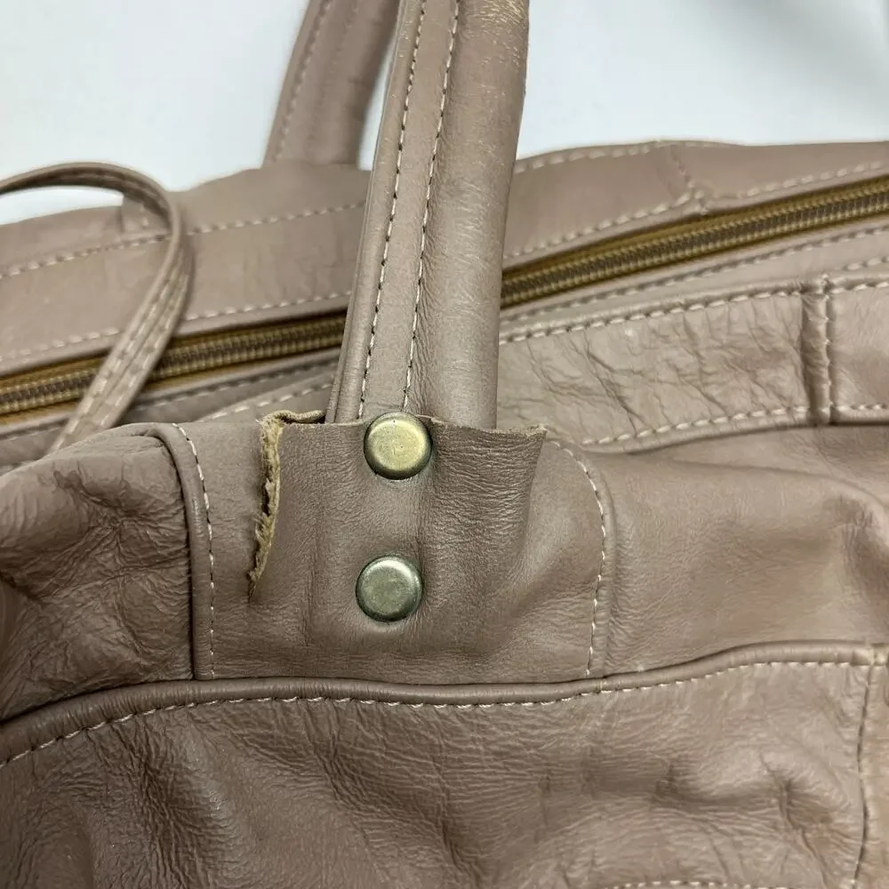 Leather 21-Inch tan Duffel Bag